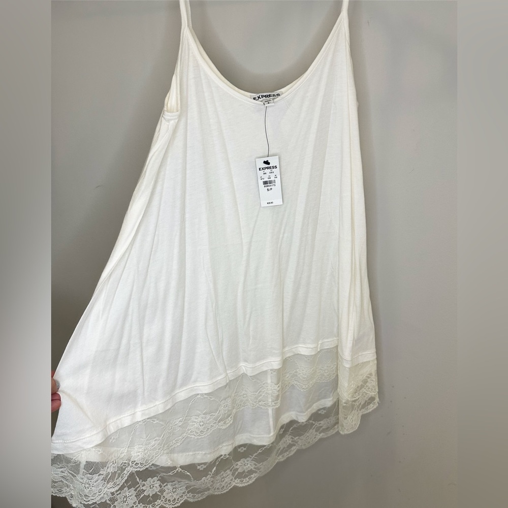 EXPRESS - s - white lace cami